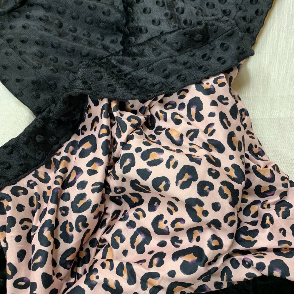 Leopard Pink Minky Blanket